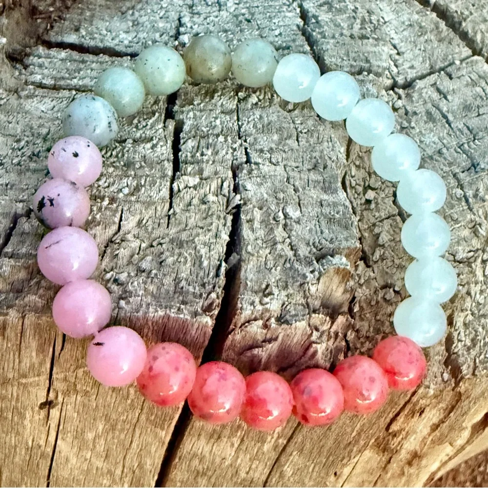 Moonstone, Sunstone & Labradorite bracelet - Picture 5 of 6